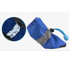 4pcs Soft Dog Shoes Waterproof Paw Protectors For Small Dogs And Cats
