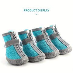 Non Slip Dog Shoes for Small and Medium Dogs - All Seasons Comfortable Pet Footw
