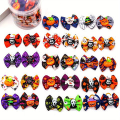 20pcs Elastic Halloween Decor Rubber Bands for Pet Hair