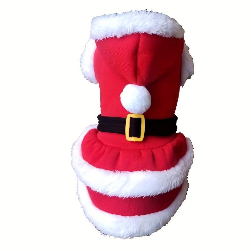Christmas Pet Costume Winter Style Dog Dressing Up Santa Claus Apparel