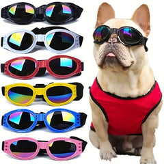 Foldable UV Protection Dog Goggles for Sun Wind Debris