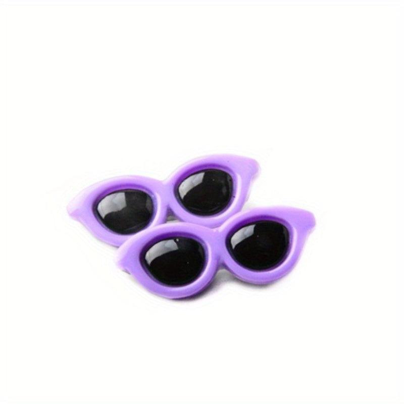 Oval Sunglasses Hair Clips for Pets Fashionable Accessories