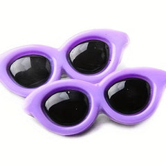 Oval Sunglasses Hair Clips for Pets Fashionable Accessories