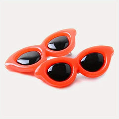 Oval Sunglasses Hair Clips for Pets Fashionable Accessories
