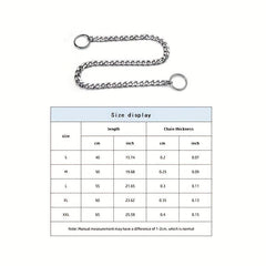 Stainless Steel Dog Choke Chain Collar Pet Training Walking Choker