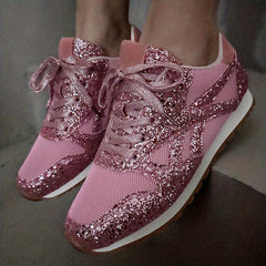 Glitter Sequins Sports Shoes Low Top Sneakers