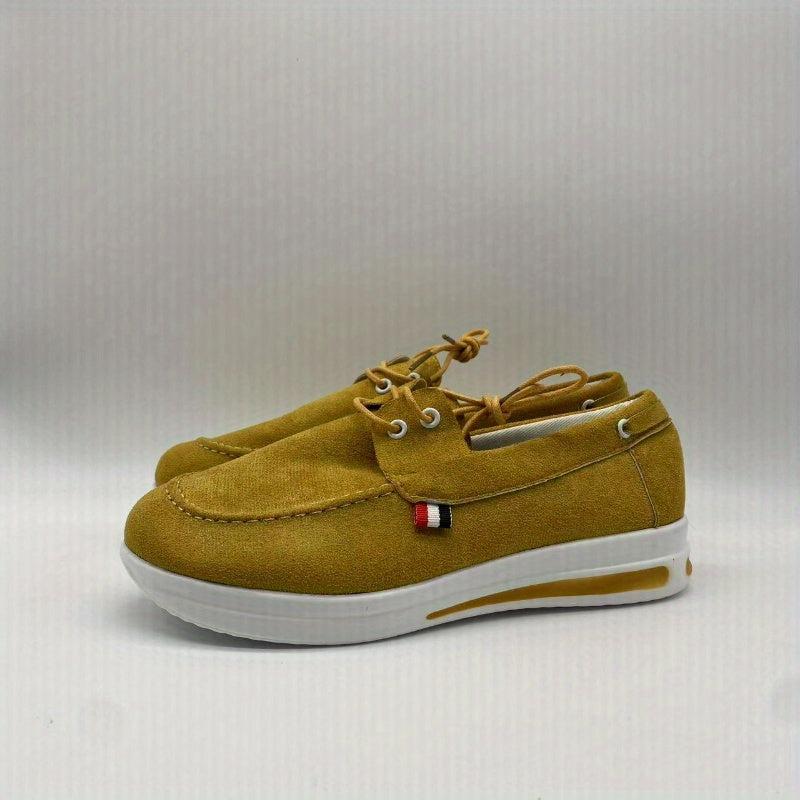 Women's Slip On Platform Sneakers Lace Up Loafers