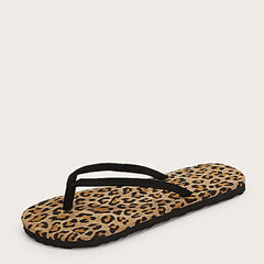 Leopard Pattern Flip flops Women Beach Shoes