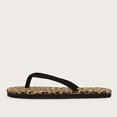 Leopard Pattern Flip flops Women Beach Shoes