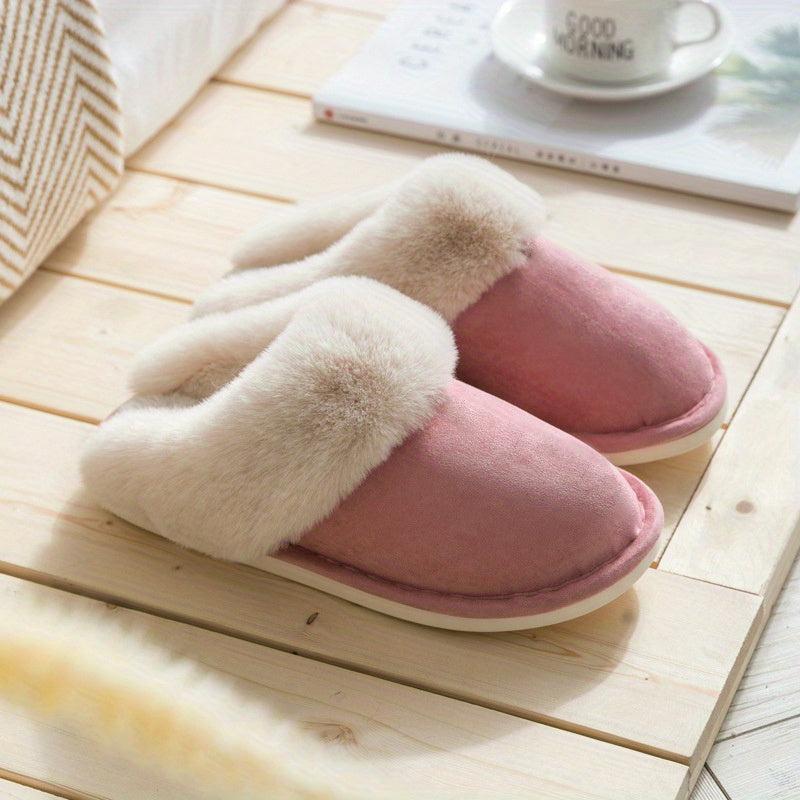 Classic Fuzzy Wool Cozy Home Slipper Winter Autumn