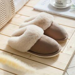Classic Fuzzy Wool Cozy Home Slipper Winter Autumn
