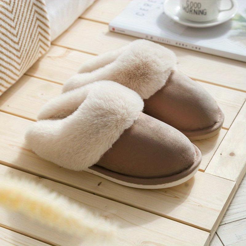 Classic Fuzzy Wool Cozy Home Slipper Winter Autumn