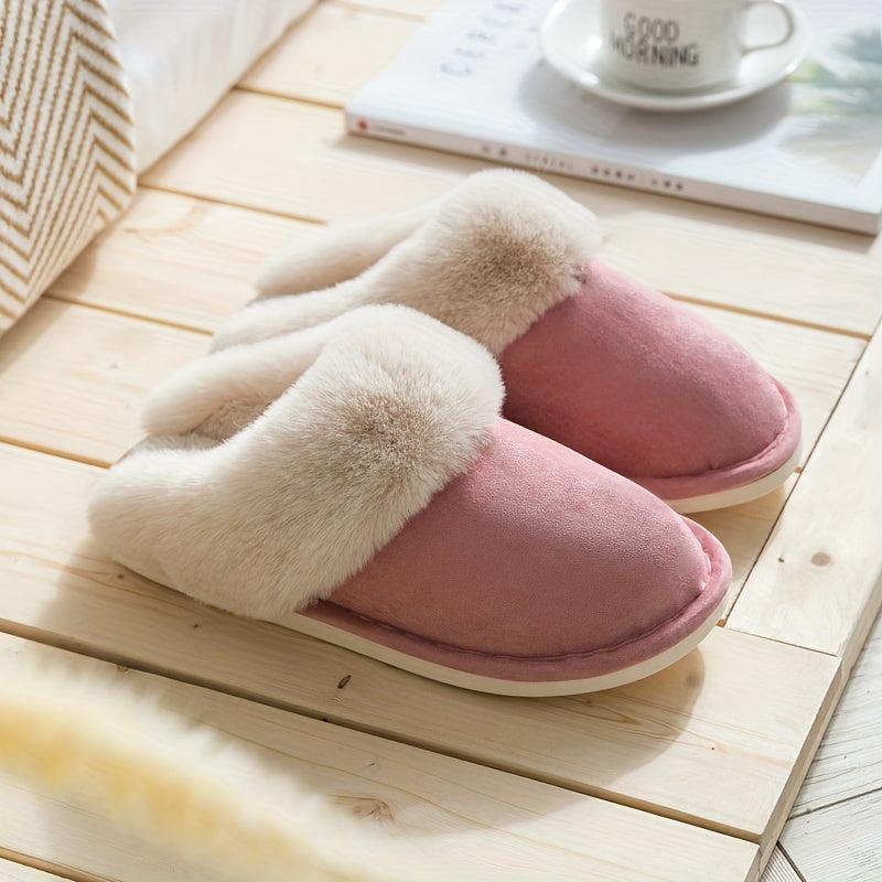 Classic Fuzzy Wool Cozy Home Slipper Winter Autumn