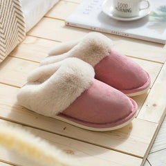 Classic Fuzzy Wool Cozy Home Slipper Winter Autumn