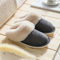 Classic Fuzzy Wool Cozy Home Slipper Winter Autumn