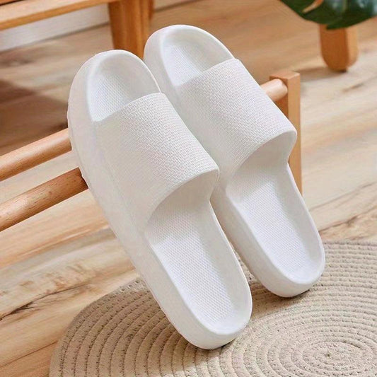 Women's Soft Open Toe Pillow Slides House Slippers