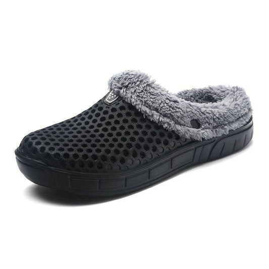 Women's Plush Lined Slip On Clogs Winter Indoor Shoes