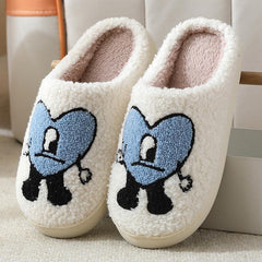Cartoon Pattern Plush Indoor Slippers