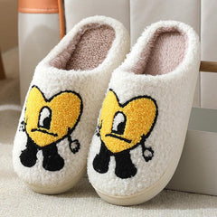 Cartoon Pattern Plush Indoor Slippers