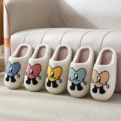 Cartoon Pattern Plush Indoor Slippers