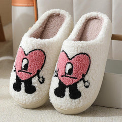 Cartoon Pattern Plush Indoor Slippers