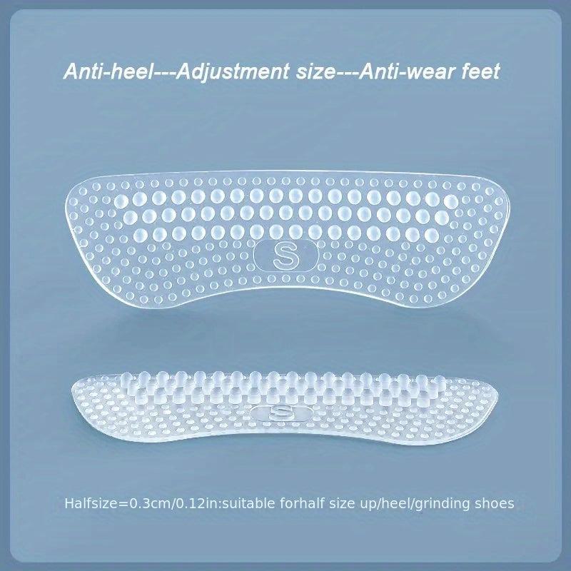 2pcs Silicone Heel Stickers Anti Slip Heel Cushions