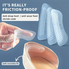 2pcs Silicone Heel Stickers Anti Slip Heel Cushions