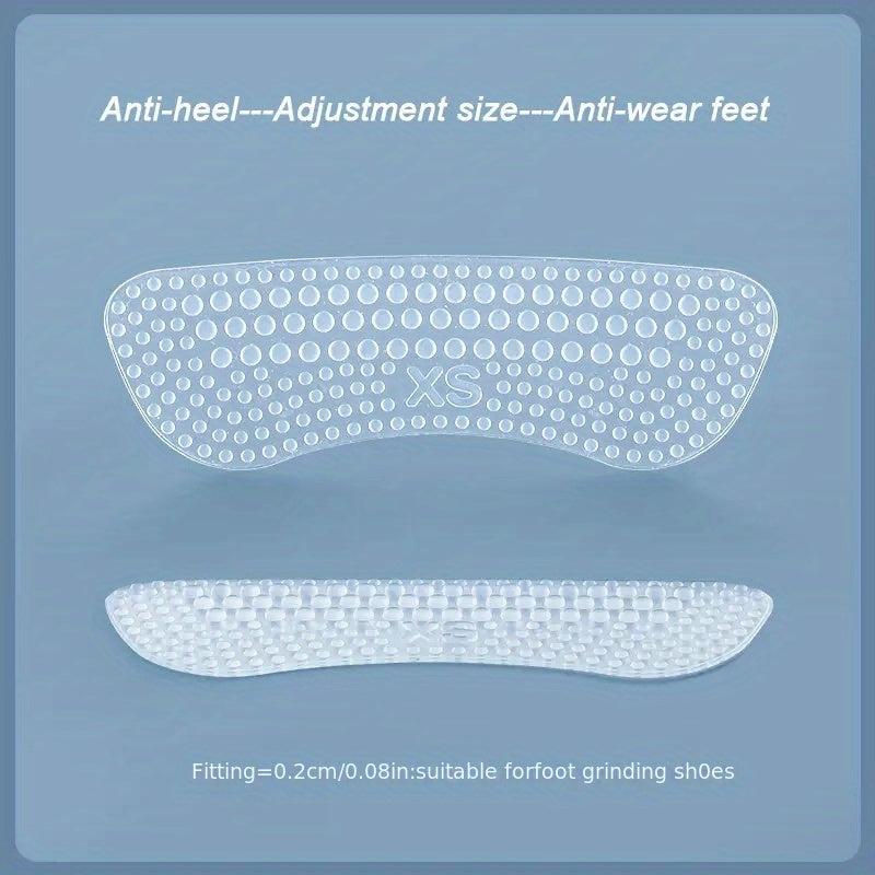 2pcs Silicone Heel Stickers Anti Slip Heel Cushions