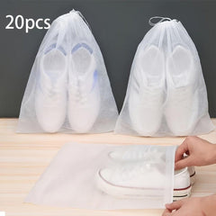 20pcs Portable Shoes Bag Drawstring Storage Pouch Anti Yellow Dry Bag Travel