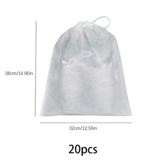 20pcs Portable Shoes Bag Drawstring Storage Pouch Anti Yellow Dry Bag Travel
