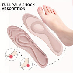 4D Memory Foam Orthopedic Insoles Nano Antibacterial Deodorization Sport Running