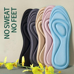 4D Memory Foam Orthopedic Insoles Nano Antibacterial Deodorization Sport Running