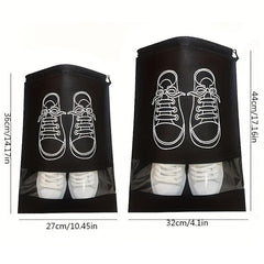 5pcs Shoes Storage Bag Closet Organizer Non-woven Portable Travel Bag