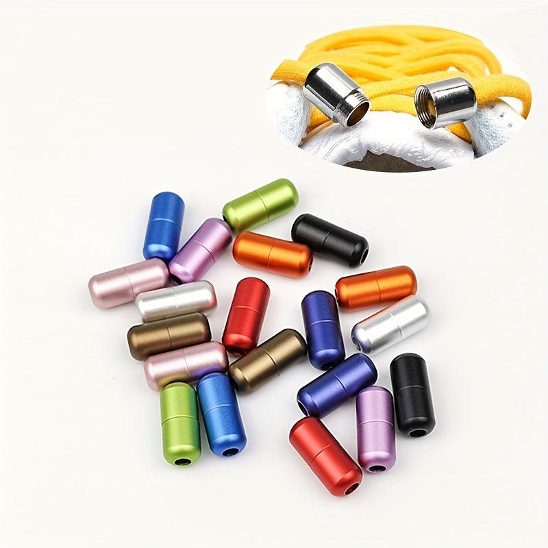 2pcs Aluminum Colorful Metal Shoelace Buckles
