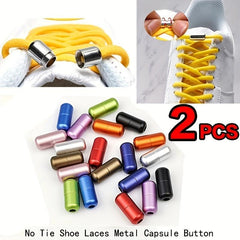 2pcs Aluminum Colorful Metal Shoelace Buckles