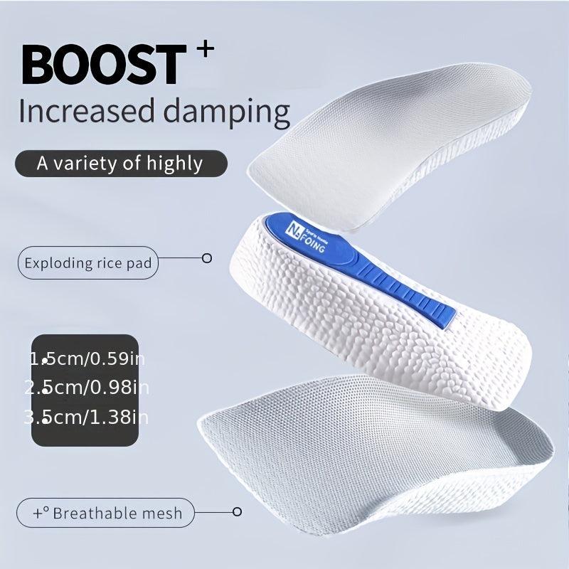 Memory Foam Height Increase Insoles Arch Support Orthopedic Shoe Pads