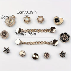 13pcs Shoe Decorations Sandals Slipper DIY Shoes Pins Kids Adults