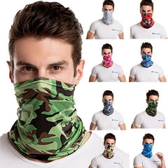 20 Colors Ice Silk Face Scarf Bandana for Outdoor Sports Sun Protection