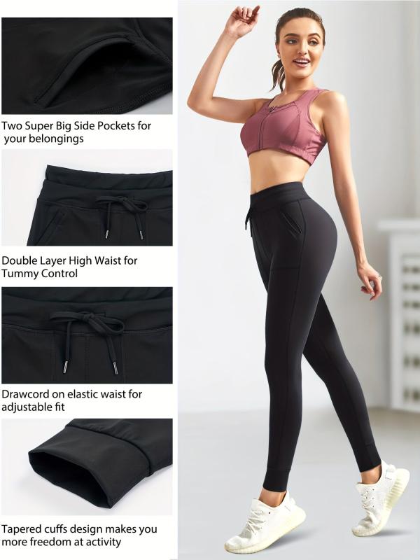 High Waisted Yoga Pants with Pockets for Women