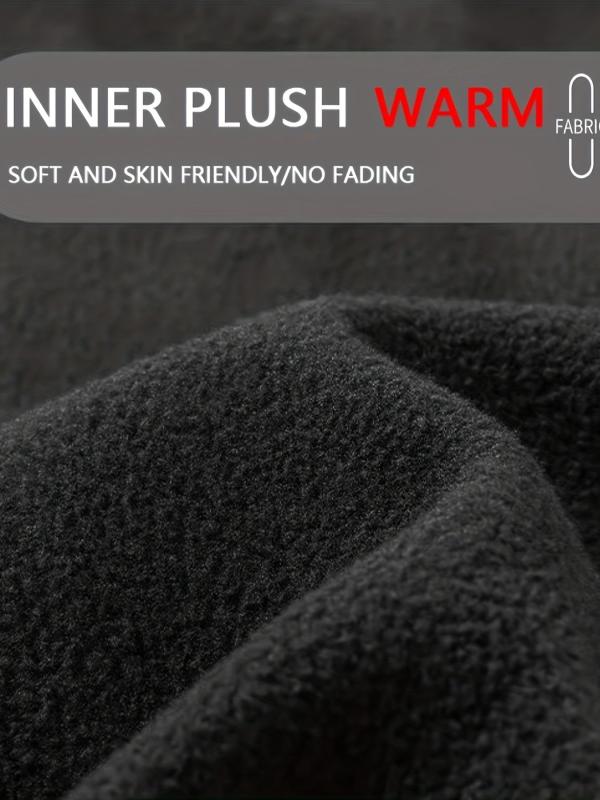 Men's High Stretch Thermal Fleece Leggings for Winter Wear