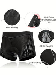 Men's Padded Cycling Shorts for Outdoor Sports