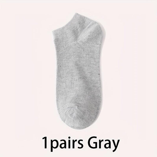 10 Pairs Men's Women's Low Cut Socks Breathable Comfortable for Spring