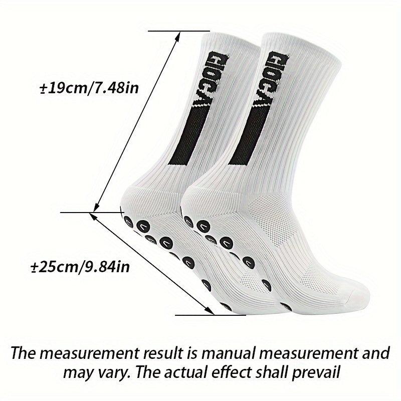 Colorful Letter Anti Skid Silicone Football Socks Men Women