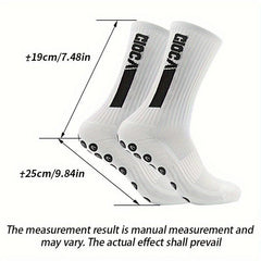 Colorful Letter Anti Skid Silicone Football Socks Men Women