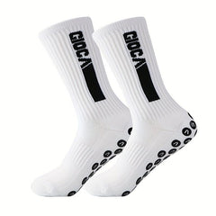 Colorful Letter Anti Skid Silicone Football Socks Men Women