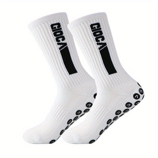 Colorful Letter Anti Skid Silicone Football Socks Men Women