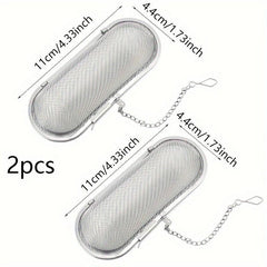 Stainless Steel Infuser for Loose Tea and Spices - Fine Mesh Strainer