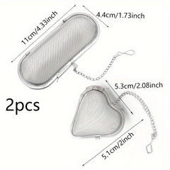 Stainless Steel Infuser for Loose Tea and Spices - Fine Mesh Strainer