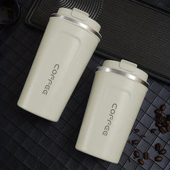 304 Stainless Steel Vacuum Coffee Cup 12.85oz Leakproof Insulation Tumbler