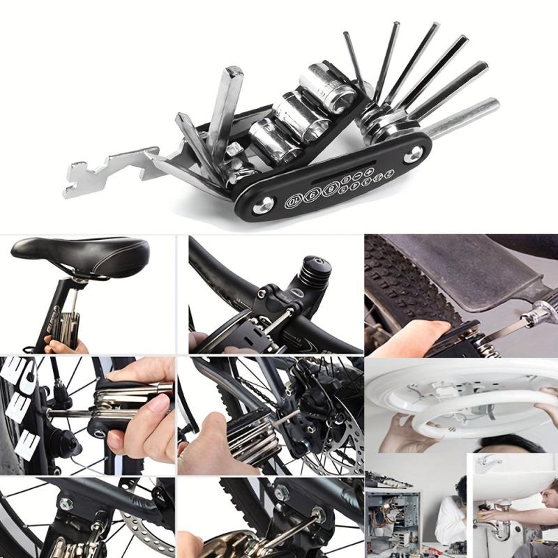 16-in-1 Bike Repair Tool Kit Set Multipurpose Wrench Screwdriver Maintenance